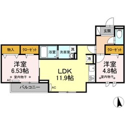 D-RESIDENCE府中桜通りの物件間取画像